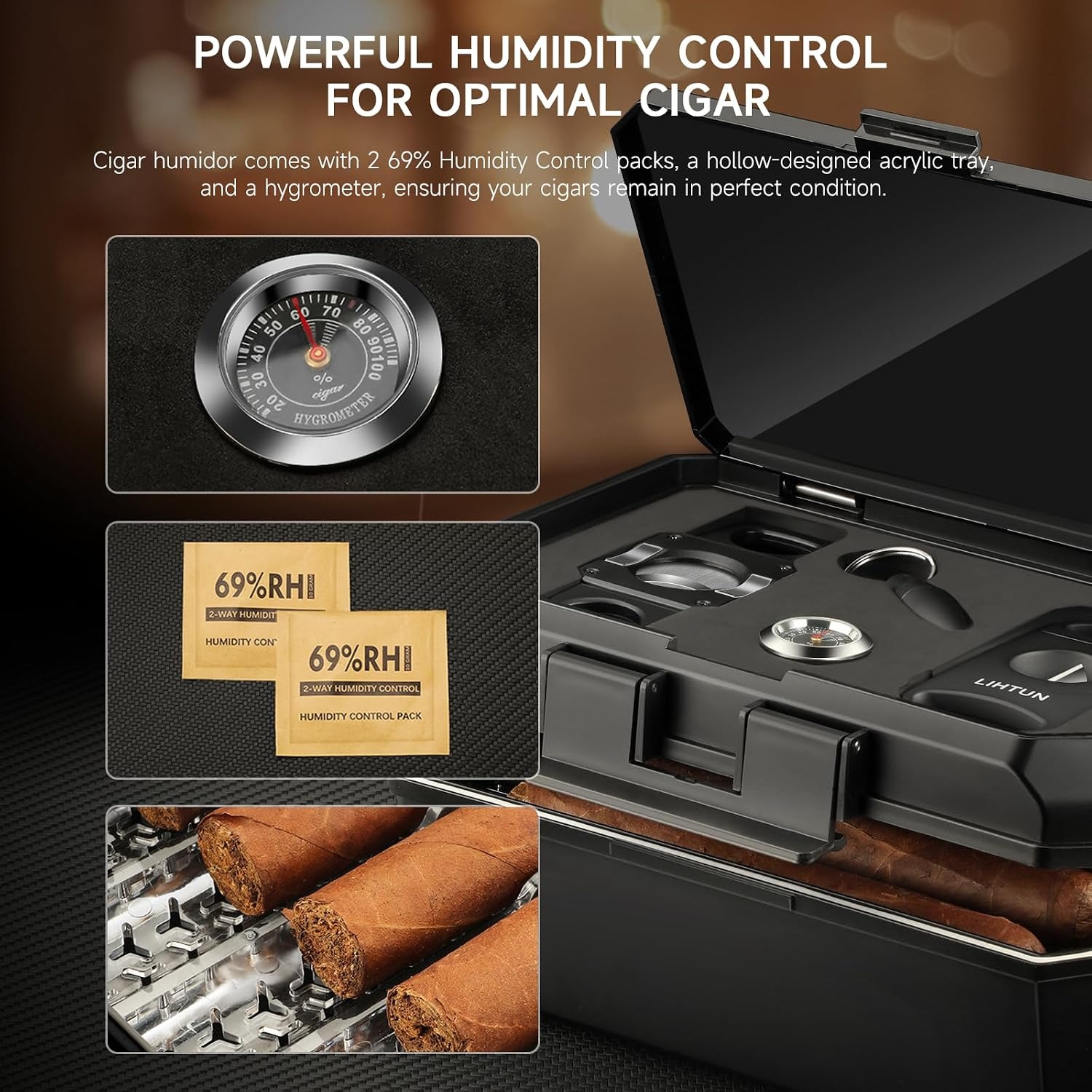LIHTUN Travel Cigar Gift Set