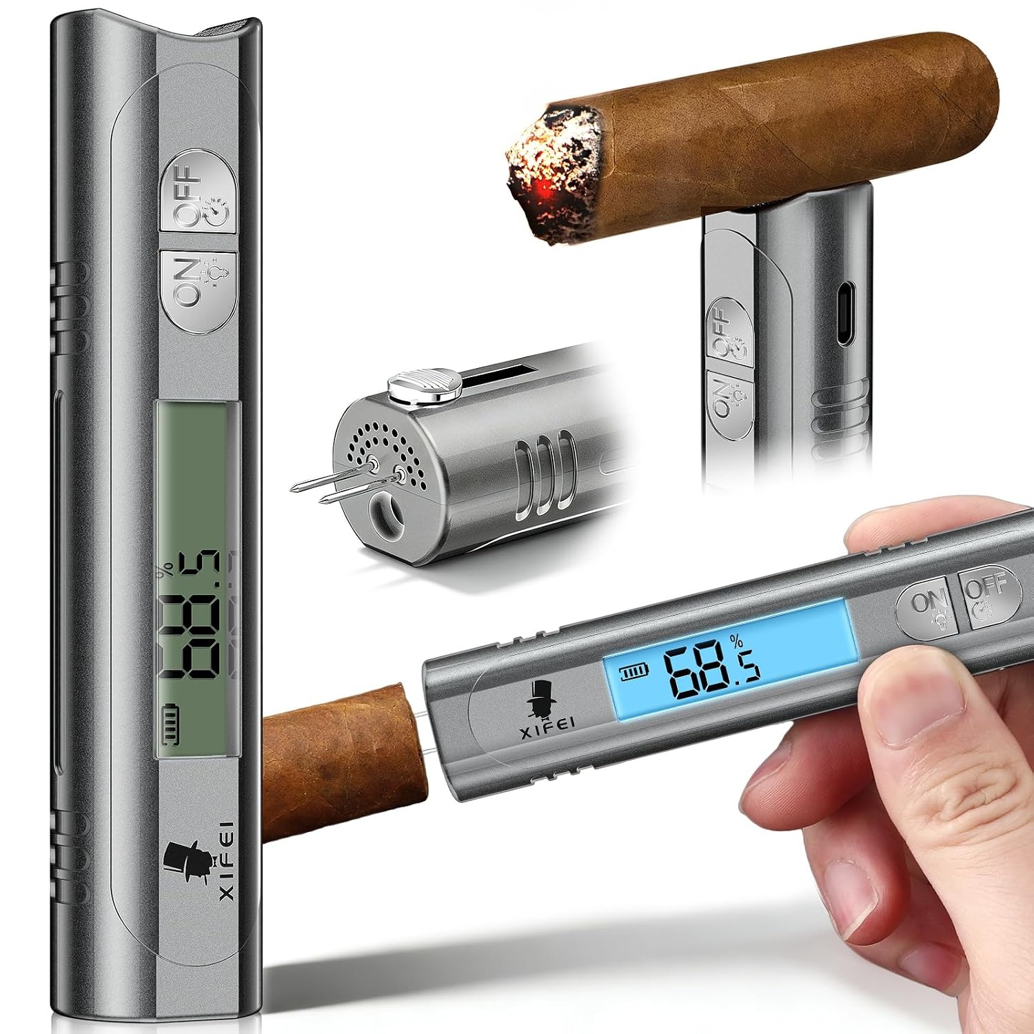 XIFEI Digital Cigar Humidity Meter