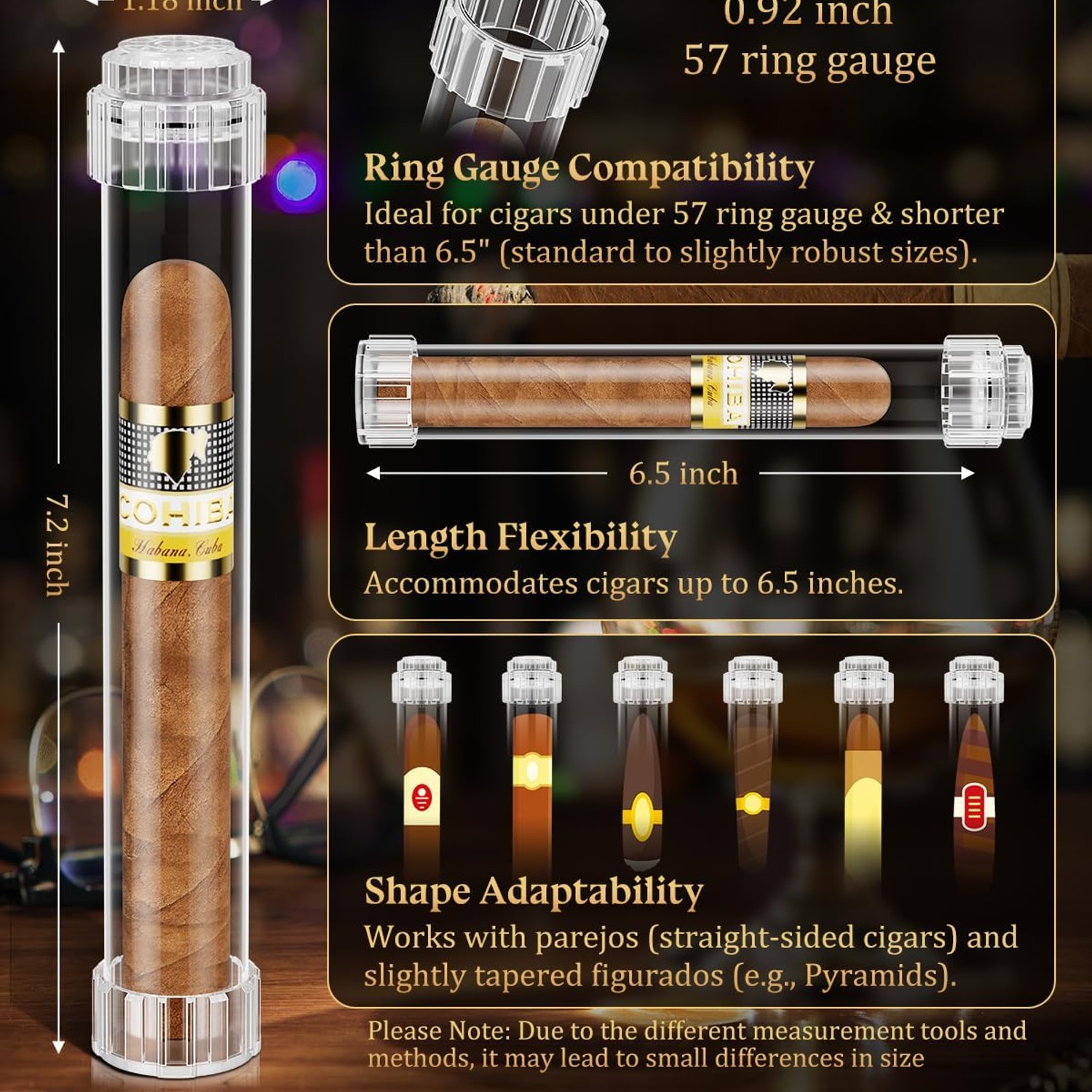 FANKAI Detachable Cigar Humidor Tubes (Set of 3): image 2